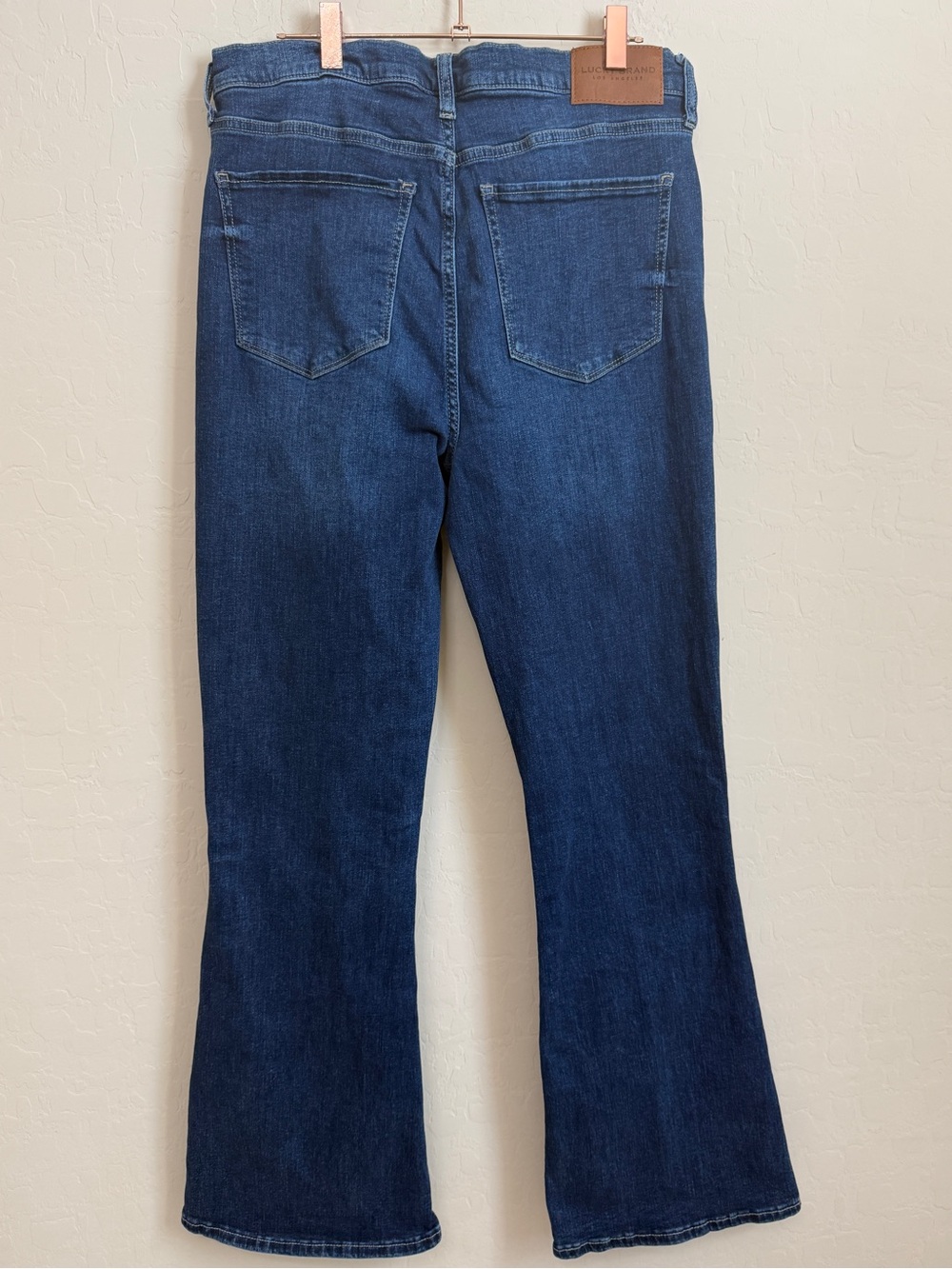 Lucky Brand Stevie High Rise Dark Wash Blue Flare Leg Jeans 12 31
